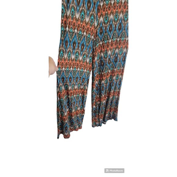 DNA Couture Sz M Palazzo Wide Leg Boho Pull On Pants, Lightweight, Flowy, Comfor - Picture 4 of 5